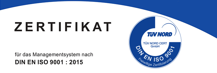 News Headline Zertifizierung nach DIN EN ISO 9001:2015