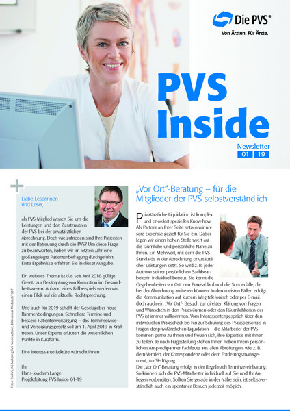 PVS Inside Ausgabe 1/2019