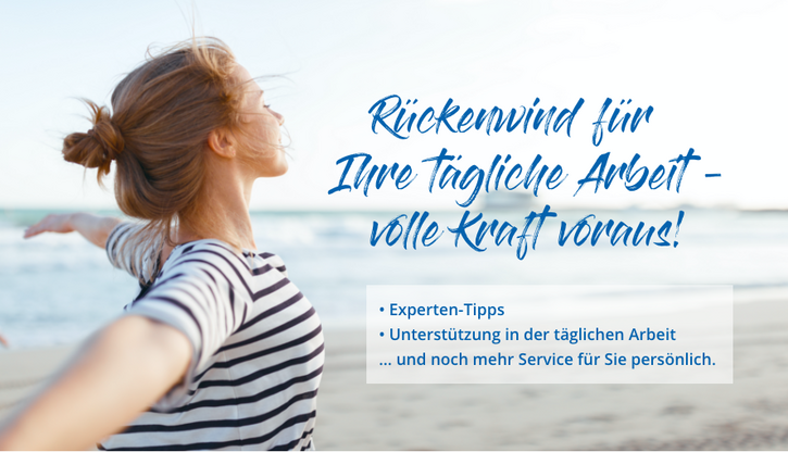 Rückenwind für Ihre tägliche Arbeit