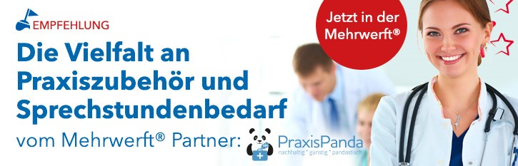 Mehrwerft - PraxisPanda ist neuer Partner für Sprechstunden- und Verbrauchsmaterial