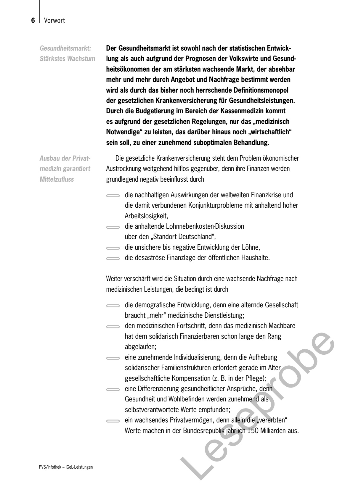 Gesundheitsmarkt sowohl nach