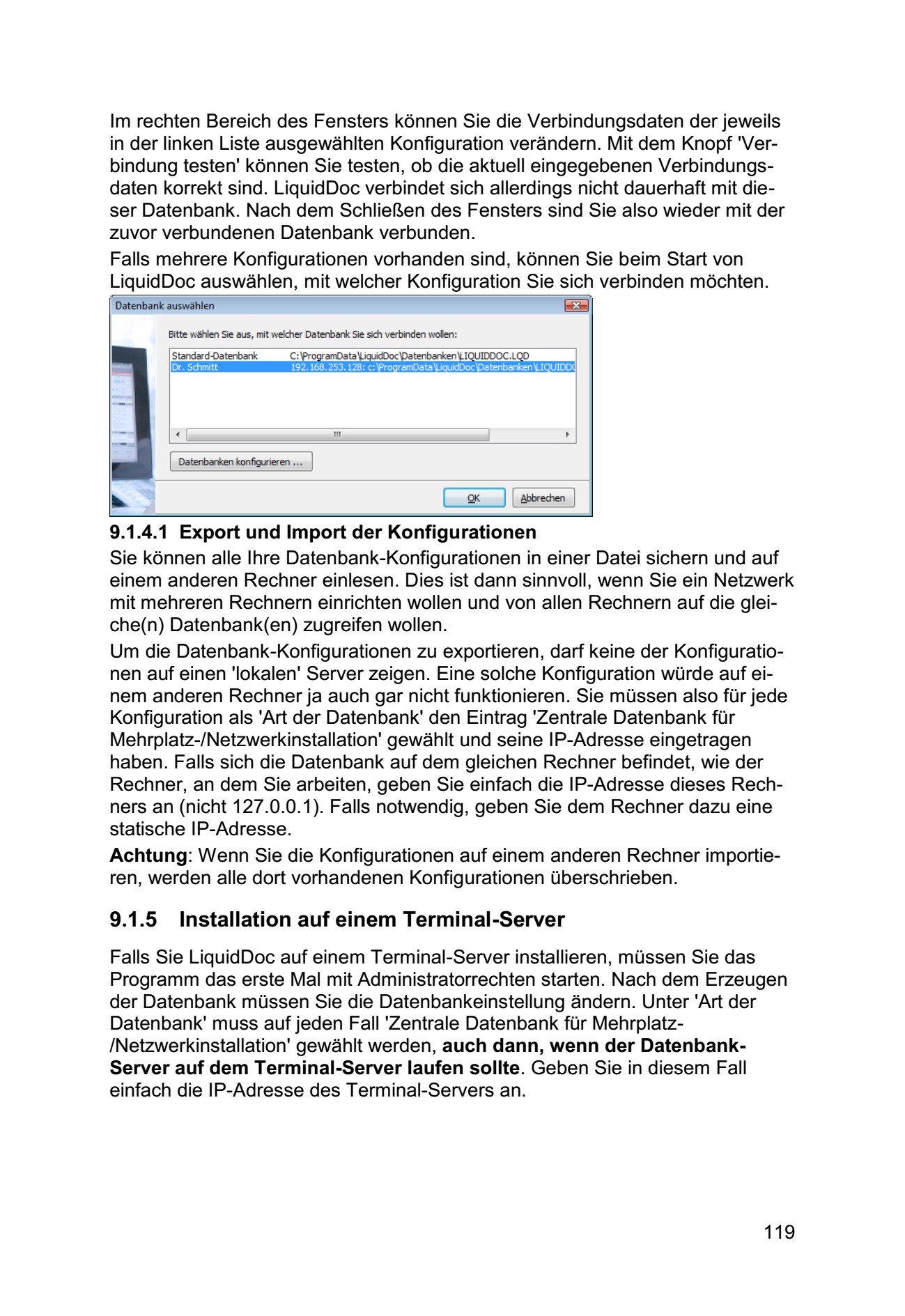 Installation einem Terminal-Server