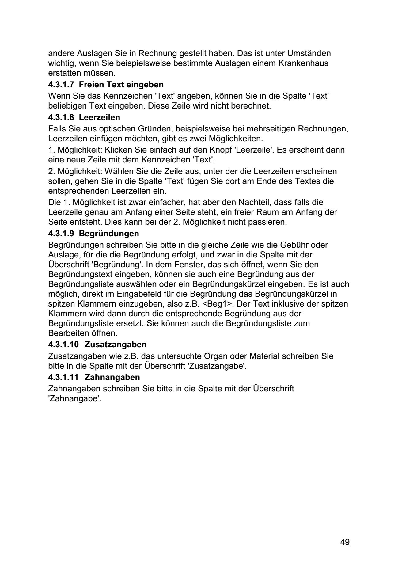 andere Auslagen Rechnung