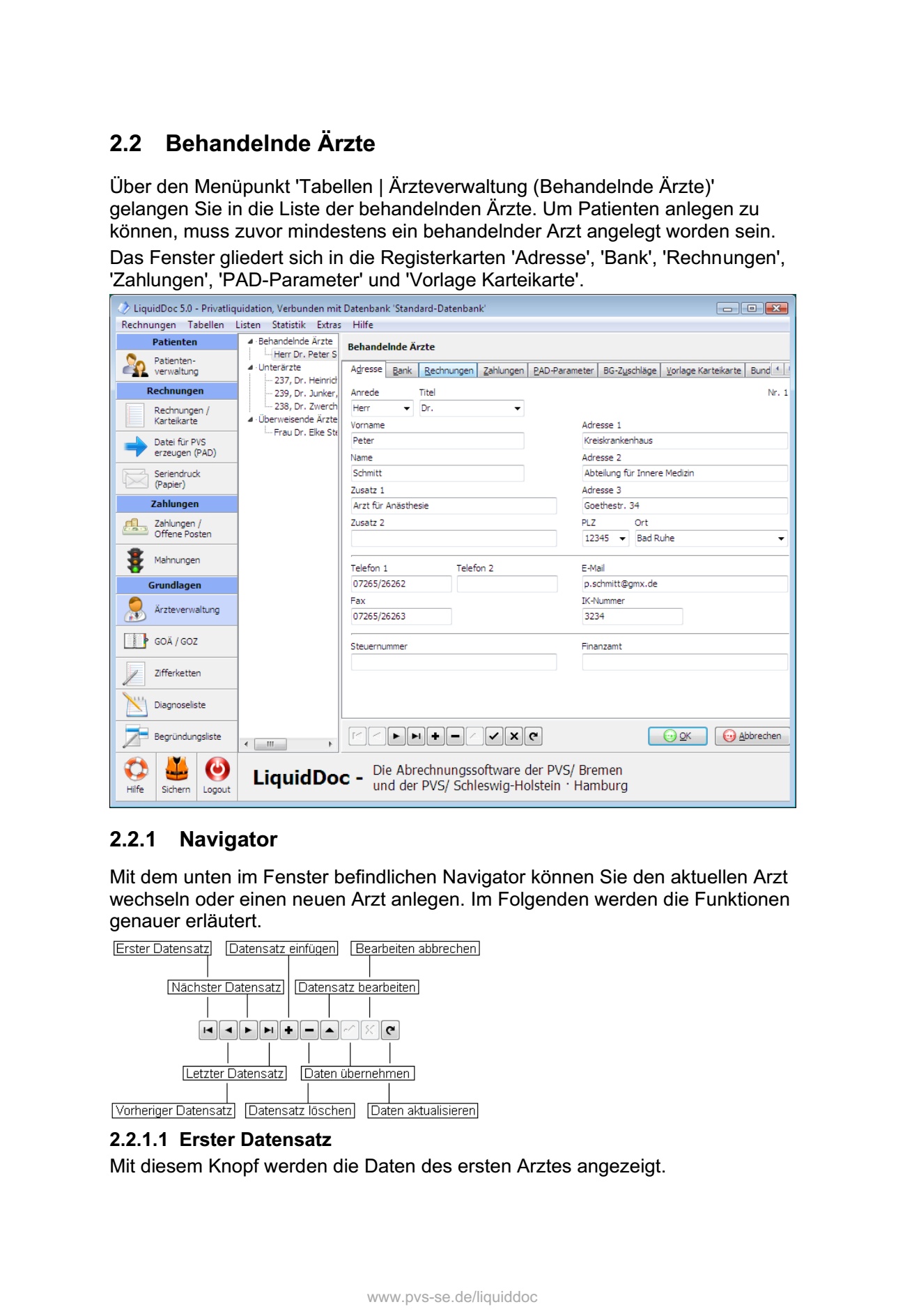 Behandelnde Ärzte Navigator