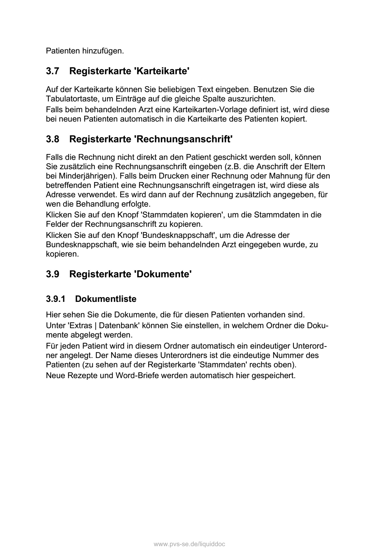 Registerkarte Karteikarte Rechnungsanschrift